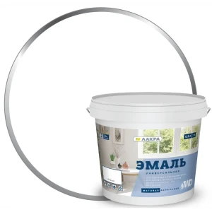 Эмаль акриловая матовая цвет белый 0.9 кг 14542927 STLM-2194713