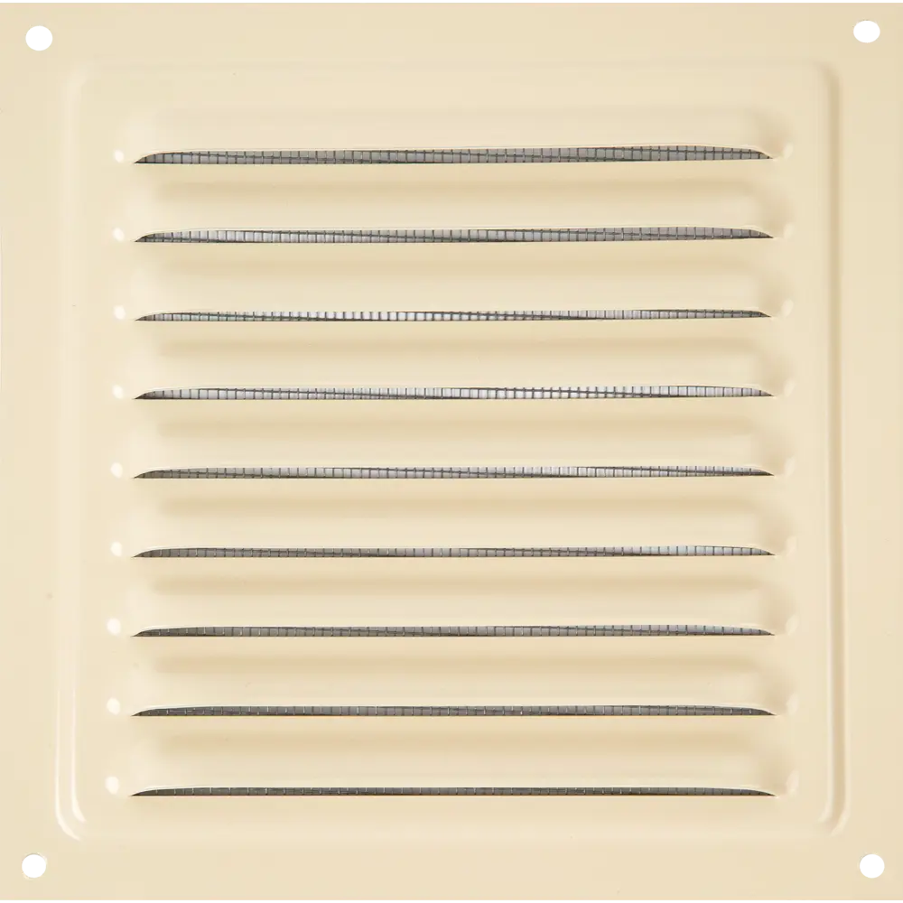 Решётка вентиляционная с сеткой Вентс МВМ 150 150х150 мм металл цвет бежевый STLM-2179916 - Вид №1