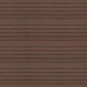 Террасная доска TerraPol Пустотелая Милано 1281 Патио Орех американский (Рельефная) 3000х147 мм.