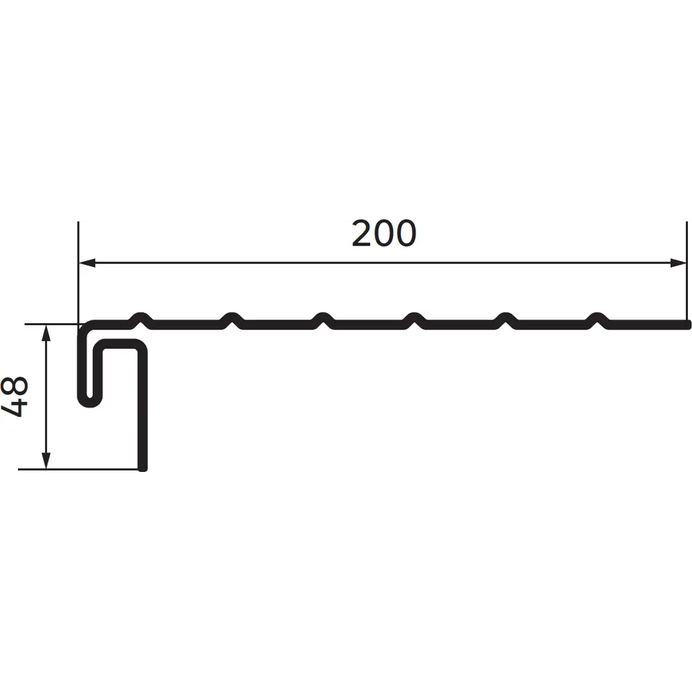 83577614 J-профиль фаска Artens 3000 мм цвет коричневый STLM-0041982  - Вид №1