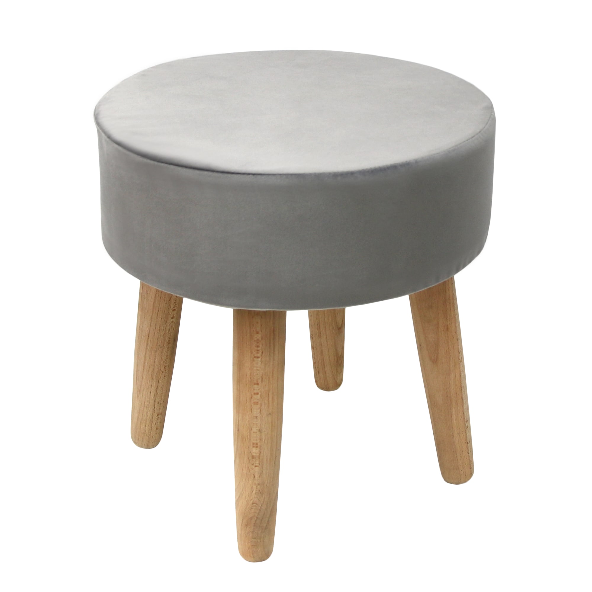 82978490 Табурет с мягкой обивкой, круглый, цвет серый Santreyd 