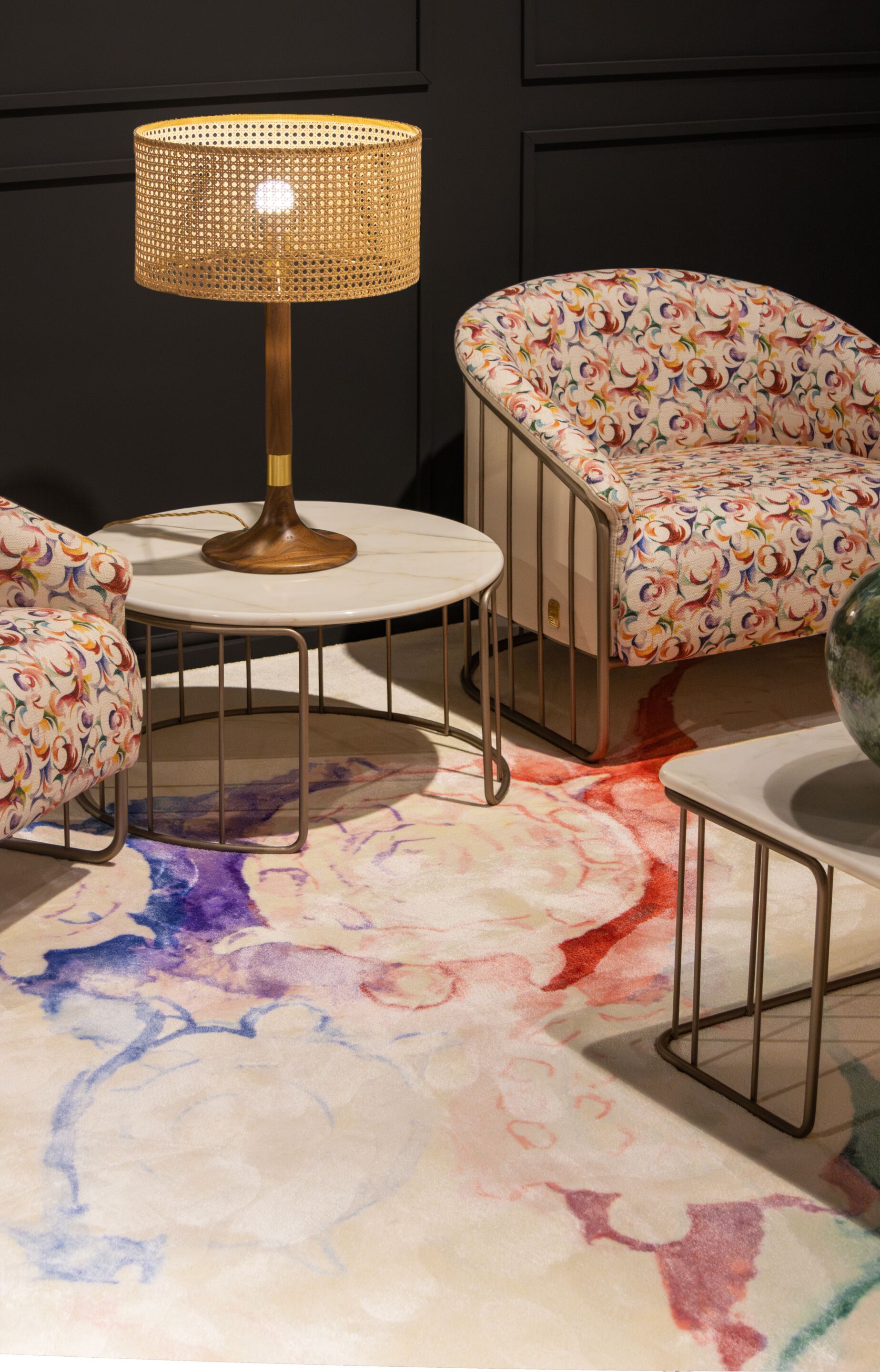 Венская соломенная настольная лампа Formitalia Partagas ARCH-00130663 - Вид №5