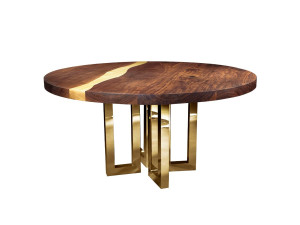 Круглый стол из грецкого ореха на заказ