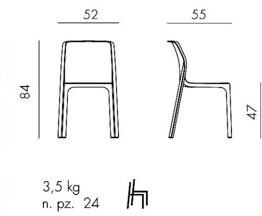 Nardi Штабелируемый садовый стул Net sun-id-1402985 - Вид №8