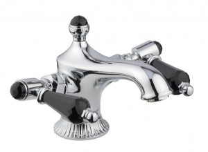 98003LCSWNECR Смеситель The One для раковины. Черные кристаллы Swarovski, цвет хром