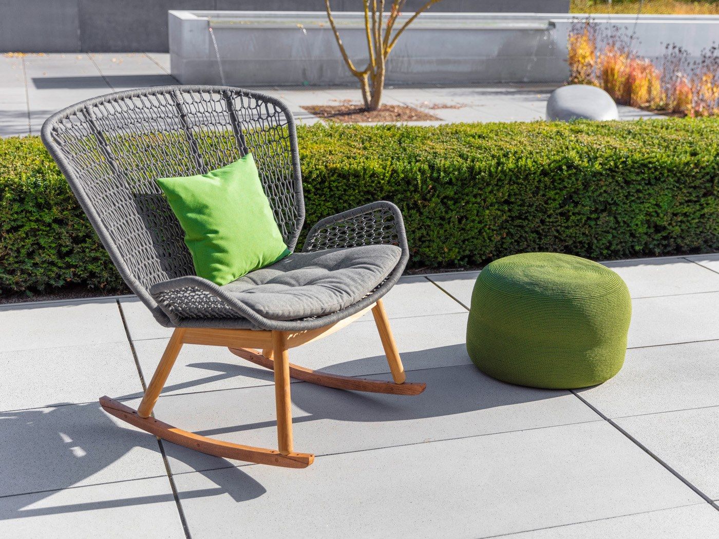 Круглый пуф из ткани FISCHER MÖBEL ARCH-00074616 - Вид №5