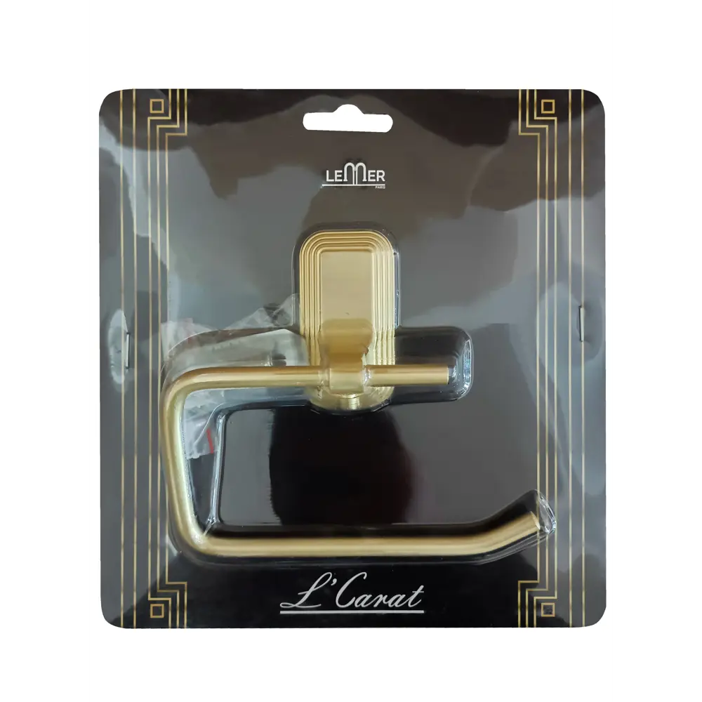 Держатель для туалетной бумаги Lemer Carat цвет золото STLM-2195584 - Вид №1