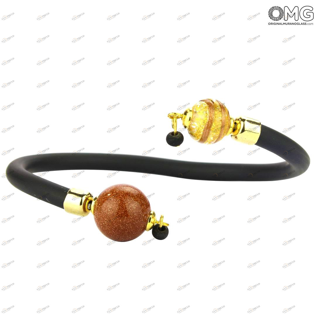 4766 ORIGINALMURANOGLASS Браслет Беззаботность - Коллекция Antica Murrina - муранское стекло Original Murano Glass OMG 8 см 