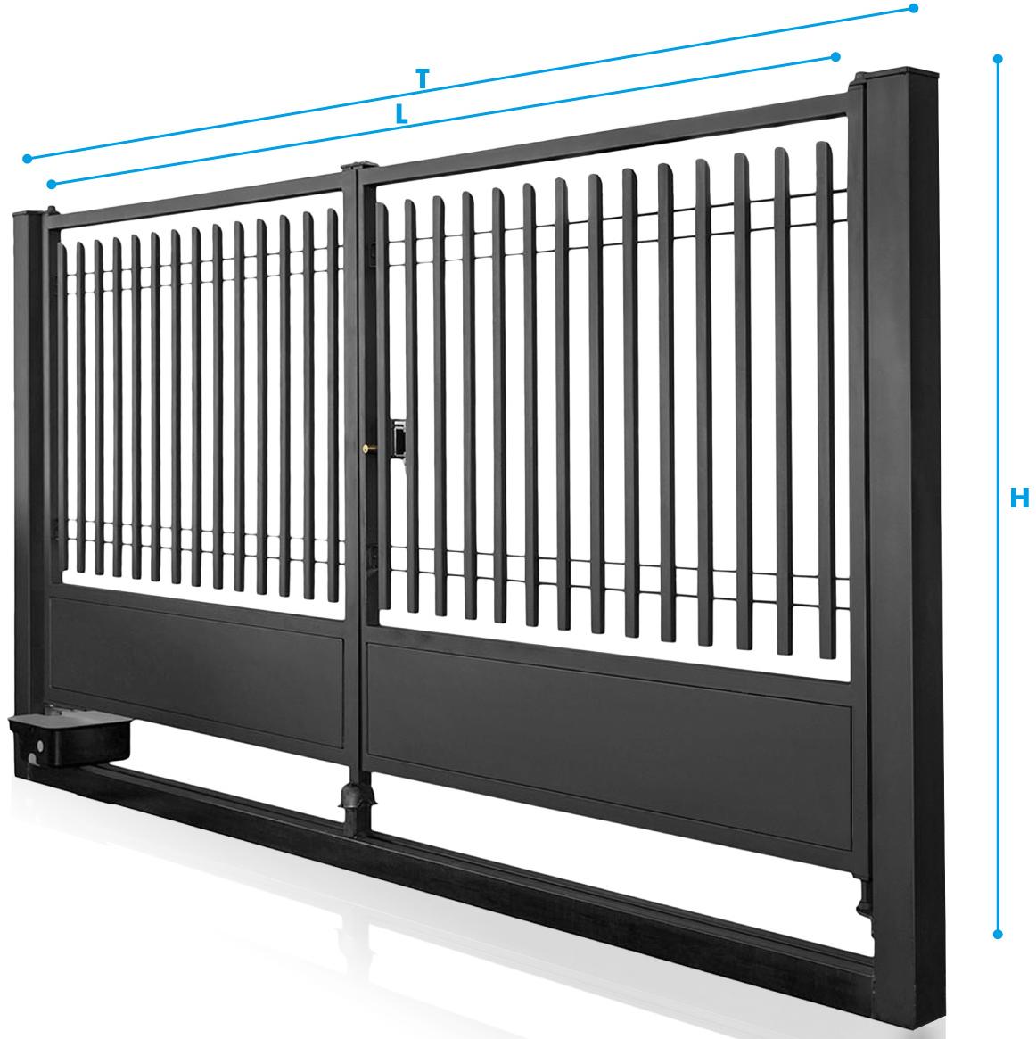 GRIGLIATI BALDASSAR Ворота подъездные с двумя стальными створками Baldablock sun-id-1506071 - Вид №1