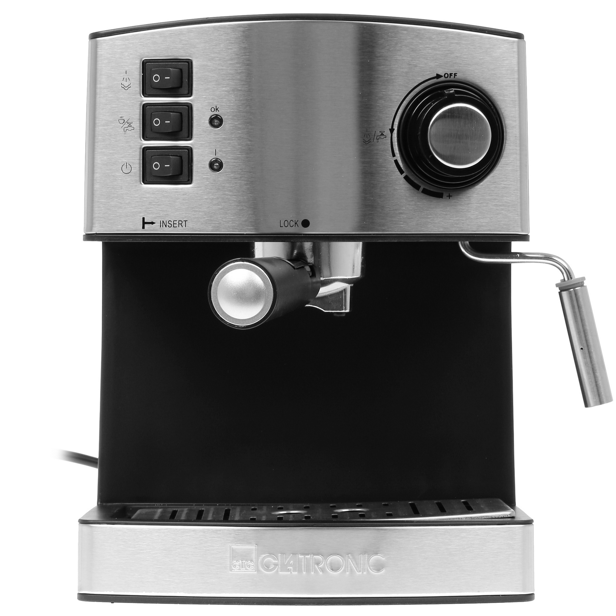8117058 Кофеварка рожковая Clatronic ES 3643 черный STDN-0086323 - Вид №1