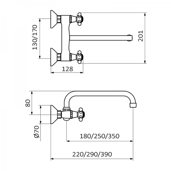 Смеситель для кухни COCINA GRB MIXERS 80952809  - Вид №1