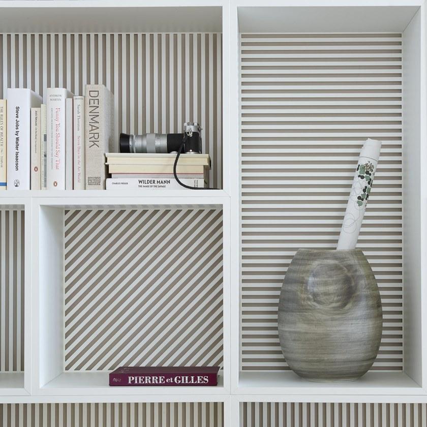 Ligne Roset Открытый модульный лакированный книжный шкаф из стали и дерева  19980186-19980187  - Вид №3