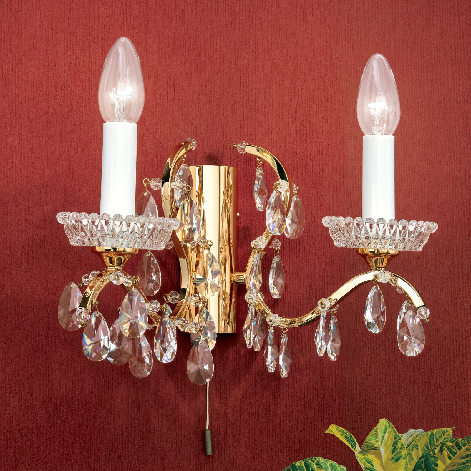 Настенный светильник из латуни с кристаллами Orion Hirohito ARCH-00032942 - Вид №2