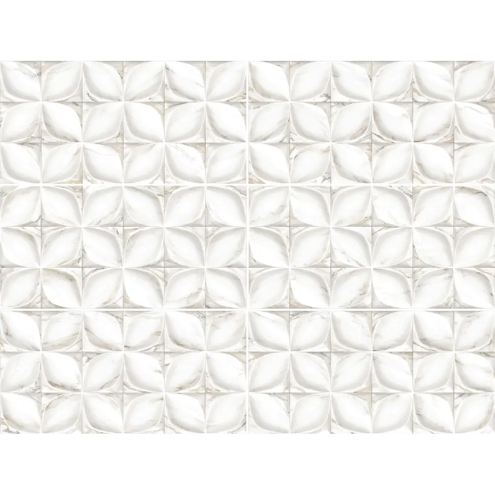 Плитка настенная Alma Ceramica Laura 24.9x50 см 1.1205 м² цвет белый STLM-2080564 - Вид №1