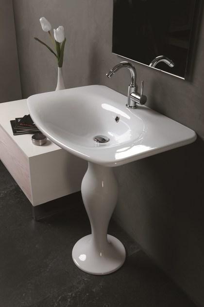 For9co01 Напольная раковина стоящая прямоугольная Olympia Ceramica Formosa 2.0 - Вид №2