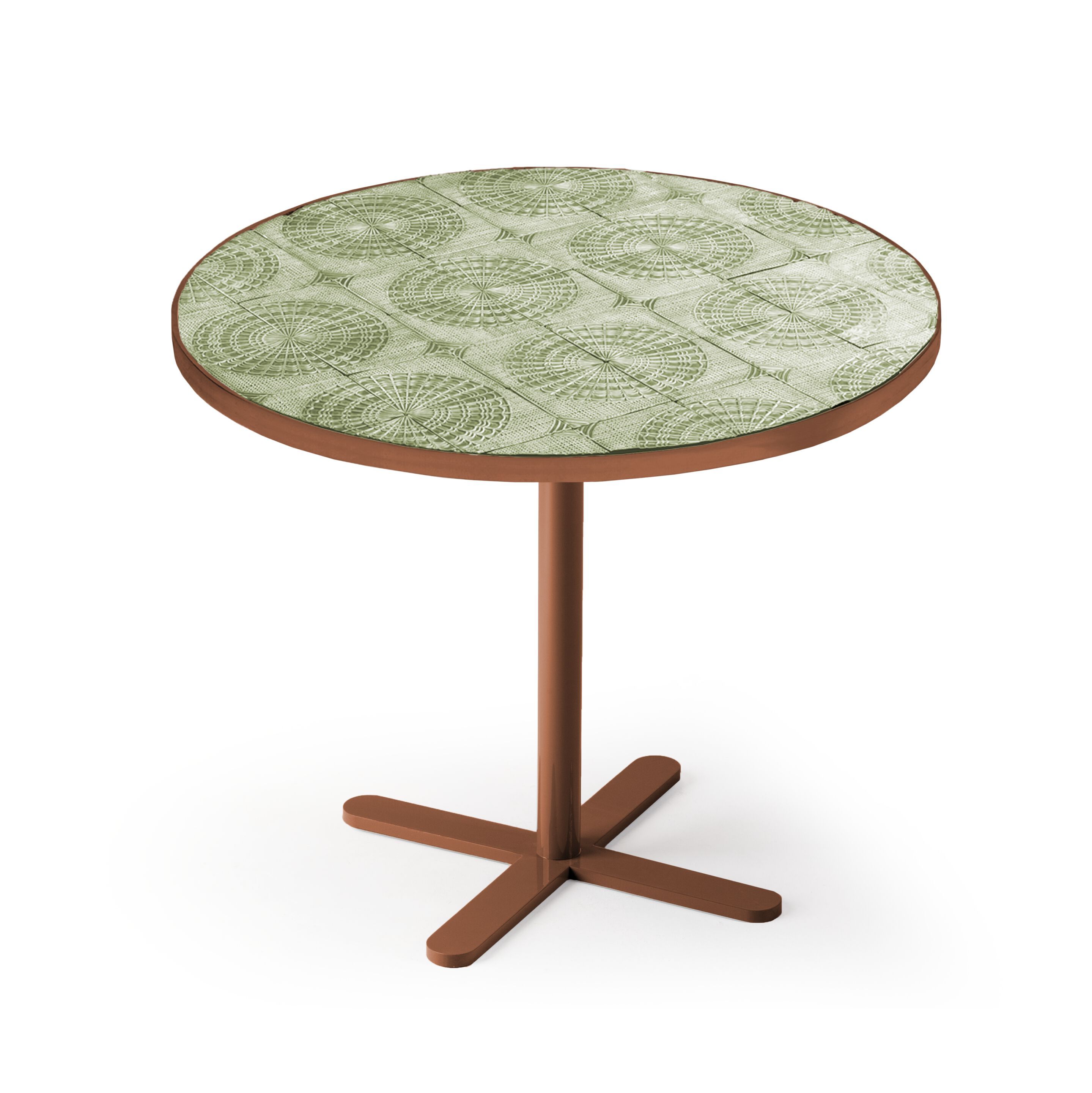 Круглый керамический стол с основанием для спиц Mambo Unlimited Ideas Caldas ARCH-00135205 - Вид №3