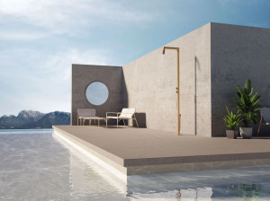 Открытый душ из нержавеющей стали