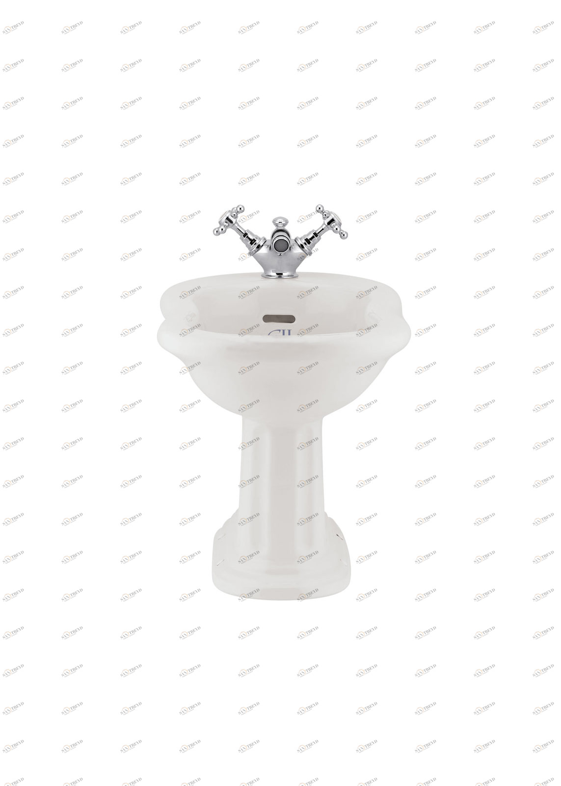 Gentry Home Пьедестал для раковины 640 мм с канавками Belgravia sun-id-1075212