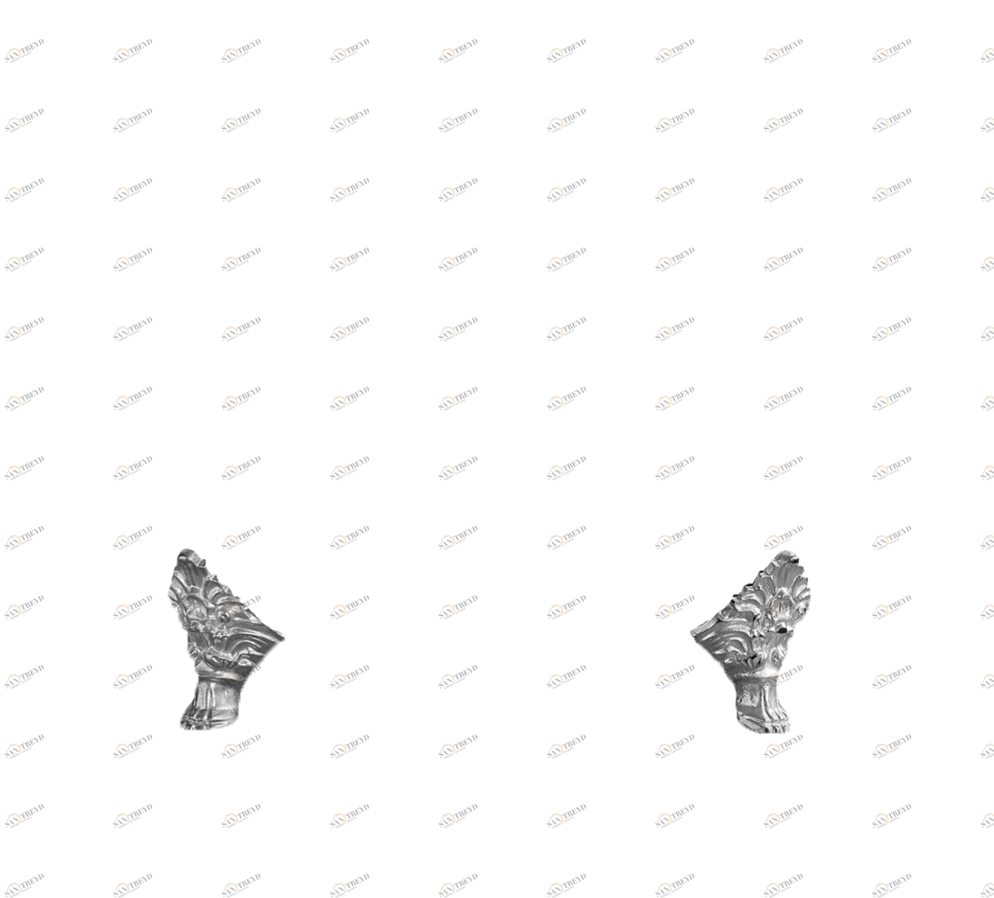 Gentry Home Bexley Cast iron bathtubs with feet Императорское сусальное серебро GH102719 