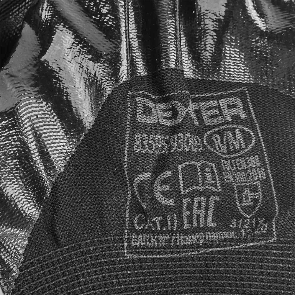 Перчатки нейлоновые с нитрилом обливные Р.8 Dexter STLM-2178352 - Вид №2