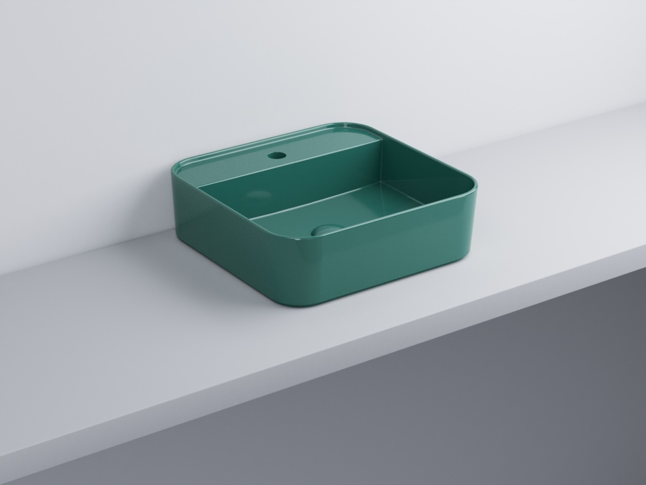 SHCOLAQF-SM Раковина квадрат одно отверстие под смеситель cielo Shui Comfort Ceramica Cielo