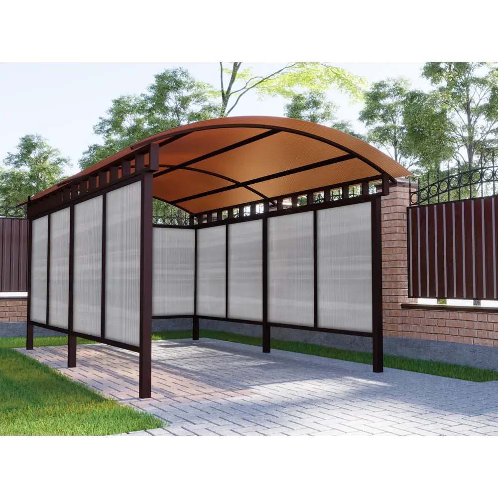 89150221 Поликарбонат сотовый Киви 6 мм 1.05x2 м прозрачный STLM-0079138 Santreyd  - Вид №4