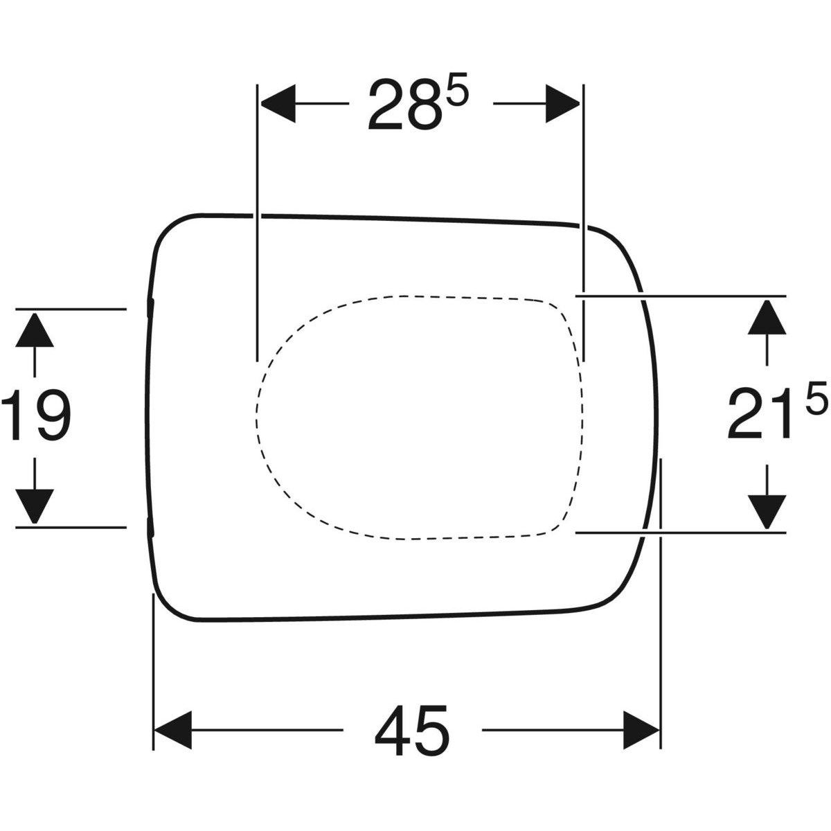 Сиденье унитаза duroplast Geberit SELNOVA SQUARE ARCH-00137018 - Вид №5