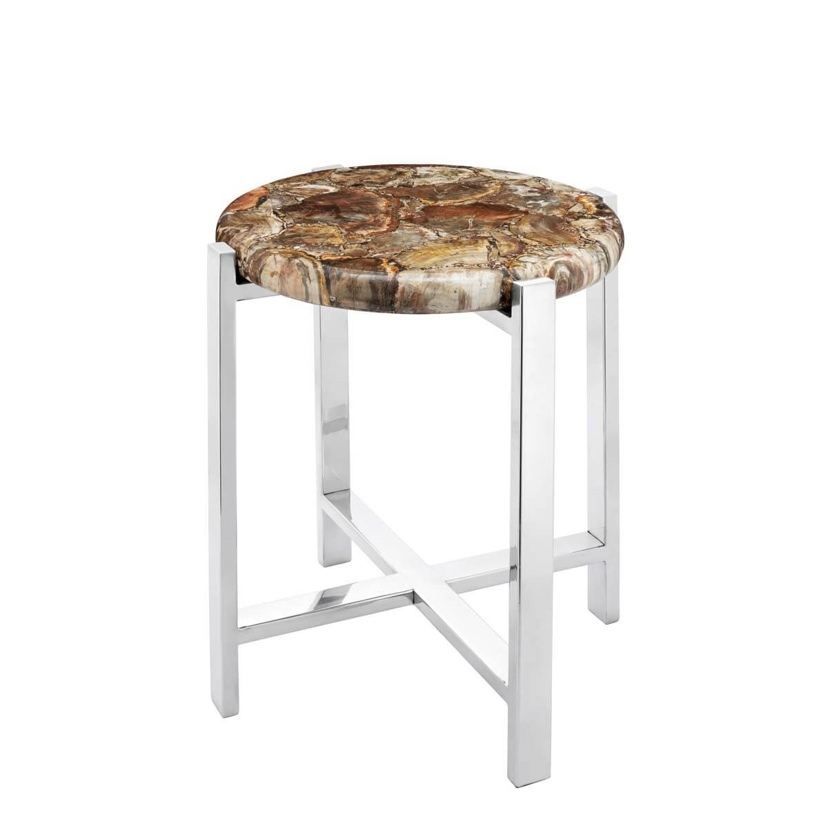 450258-76 ABHIKA БОКОВОЙ СТОЛ PETRA H53 D49 BROWN 