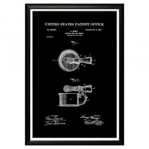 896521421_1818 Арт-постер «Патент на бритвенную чашку и помазок, 1900» Object Desire