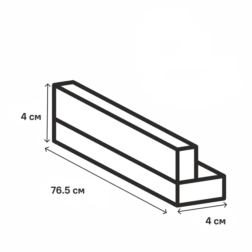 Фальшпанель для кухонного шкафа Верея 4x77-40 см KONSENSA ЛДСП цвет коричнево-золотистый STLM-2113179 - Вид №11