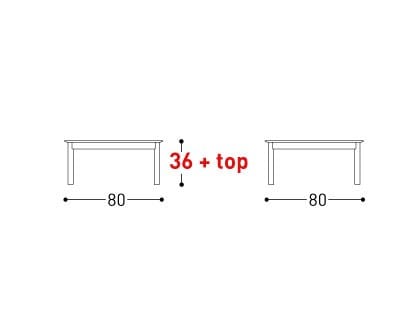 Алюминиевый квадратный садовый столик с порошковым покрытием Varaschin ARCH-00009498 - Вид №4