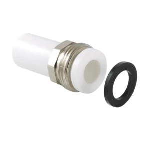 Штуцер Valtec НР 20x3/4 с накидной гайкой полипропилен