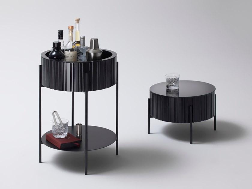 müller möbelfabrikation Низкий круглый металлический журнальный столик для гостиной Twist sun-id-1425804 - Вид №1