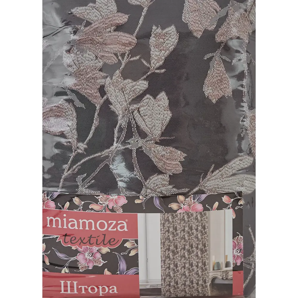 Штора на ленте «Флора» 200x300 см цвет серый MIAMOZA STLM-2098350 - Вид №4