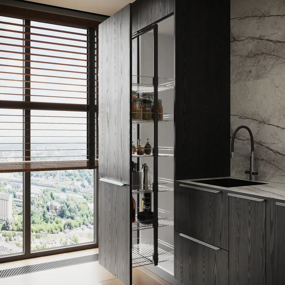 Фальшпанель Konsensa Канск черная матовая для кухонных шкафов 58x214 см 89423390 STLM-1578593 - Вид №8