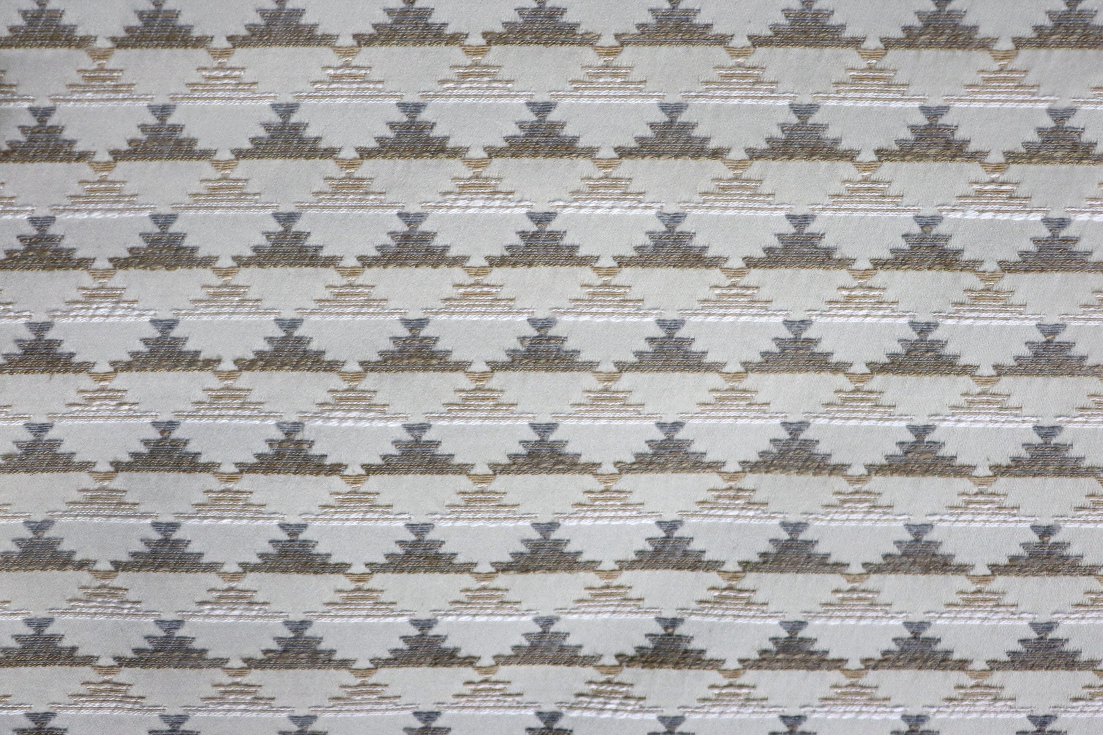 Жаккардовая обивочная ткань с графическим рисунком Aldeco Veva ARCH-00008175 - Вид №1