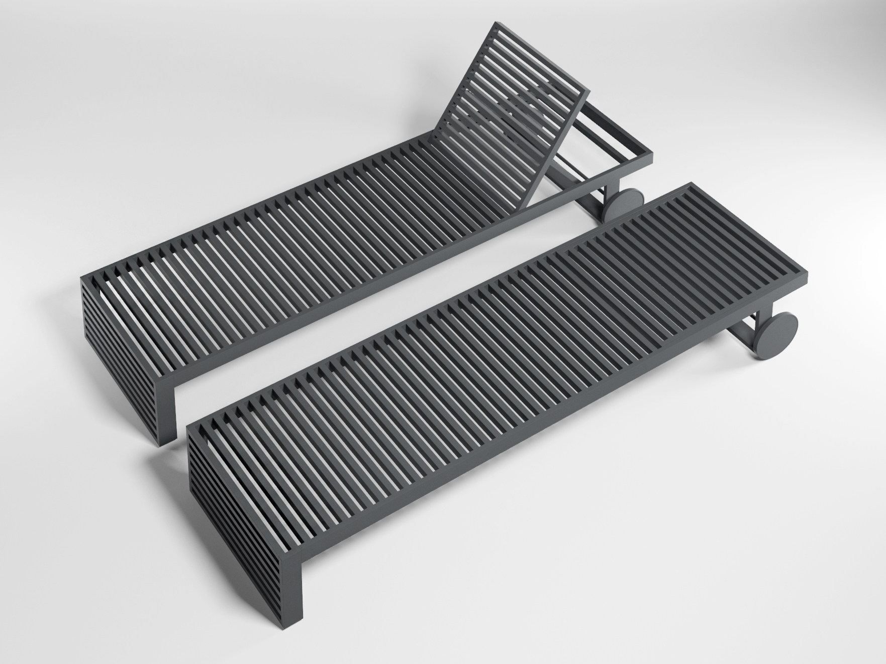 Алюминиевая откидная Садовая кровать с колесами GANDIABLASCO DNA ARCH-00056439 - Вид №6