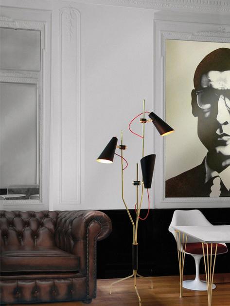 Delightfull Регулируемый торшер из латуни Evans sun-id-1376883 - Вид №2