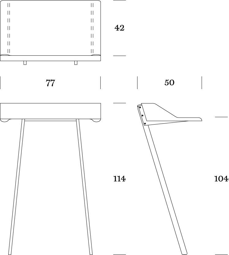 MOX Прямоугольная консоль из стали и дерева sun-id-1346406 - Вид №2