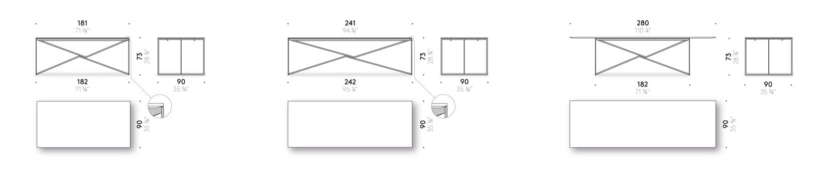 Прямоугольный мраморный стол DE PADOVA T.T.A. TABLE ARCH-00069477 - Вид №12
