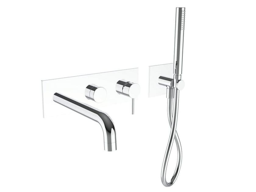 Однорычажный настенный набор для ванны с ручным душем CRISTINA Rubinetterie Phi ARCH-00100788