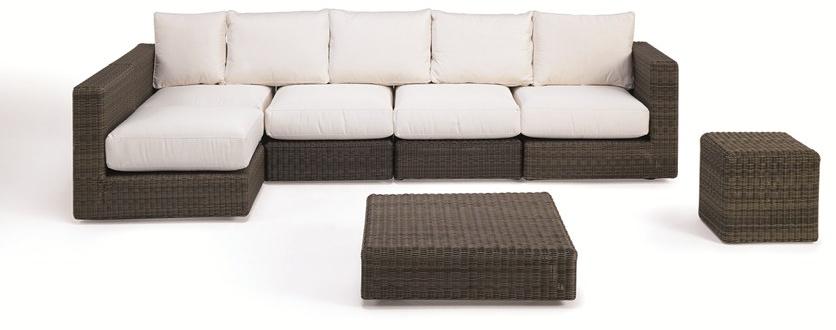 Ethimo Квадратный садовый пуф из ethimo etwick® Cube Cbpu2100 - Вид №8