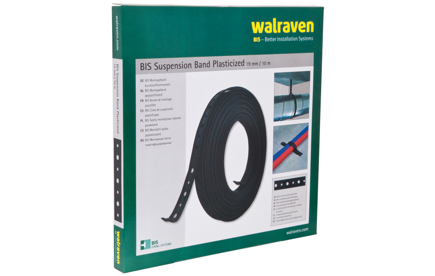 0832714 BIS Перфолента пластифицированная монтаж обычных и вентиляционных труб walraven 