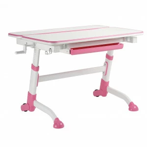 Парта детская на колесиках розовая Volare Pink FUNDESK  00-3948594 Белый;розовый