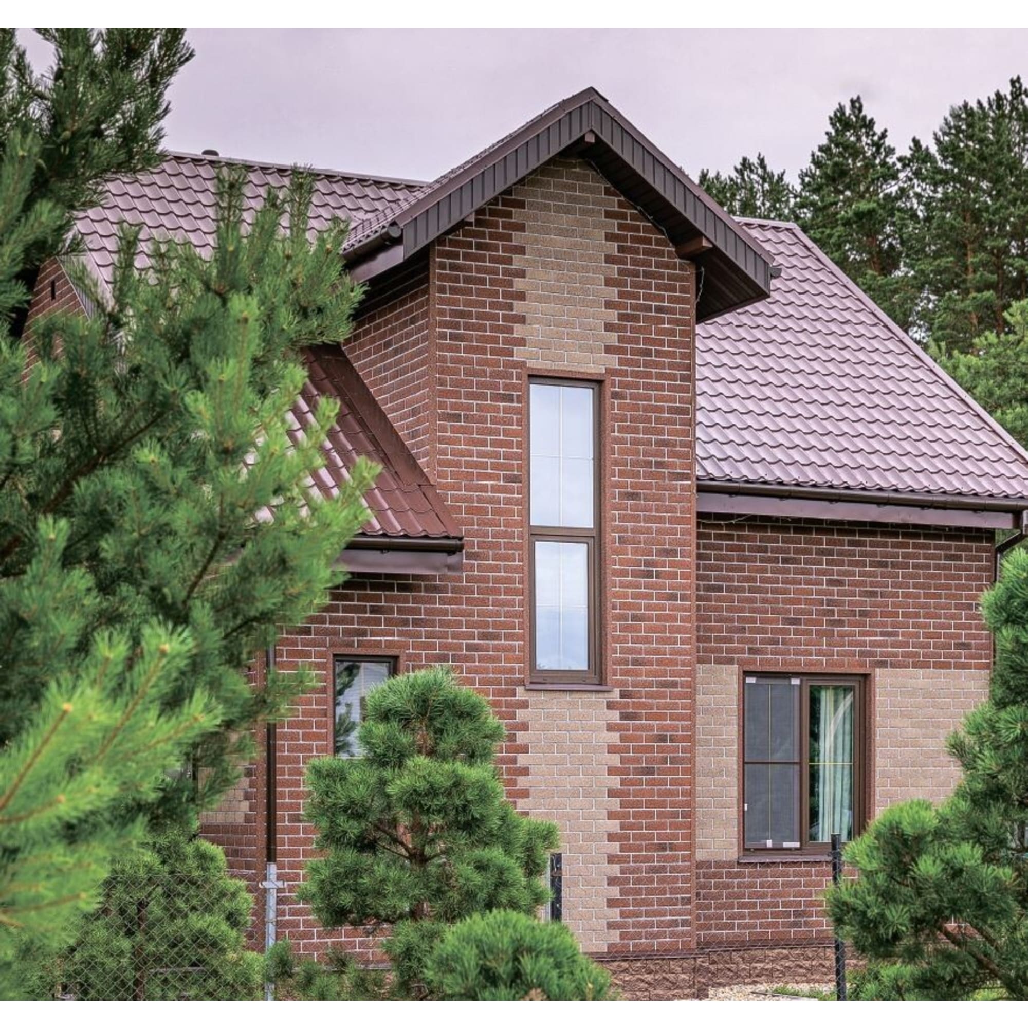 82635369 Плитка фасадная ТН HAUBERK красный кирпич 2 м² Santreyd  - Вид №4