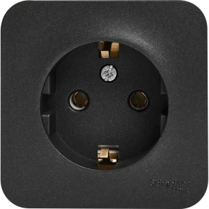 Розетка накладная Schneider Electric Blanca с заземлением цвет антрацит 86720935 STLM-2133313