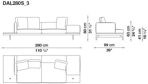 B&B Italia 3-х местный тканевый диван Dock sun-id-1376507 - Вид №36