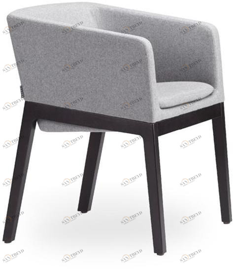 ROSSIN Мягкое деревянное кресло с подлокотниками Tonic wood sun-id-1451754