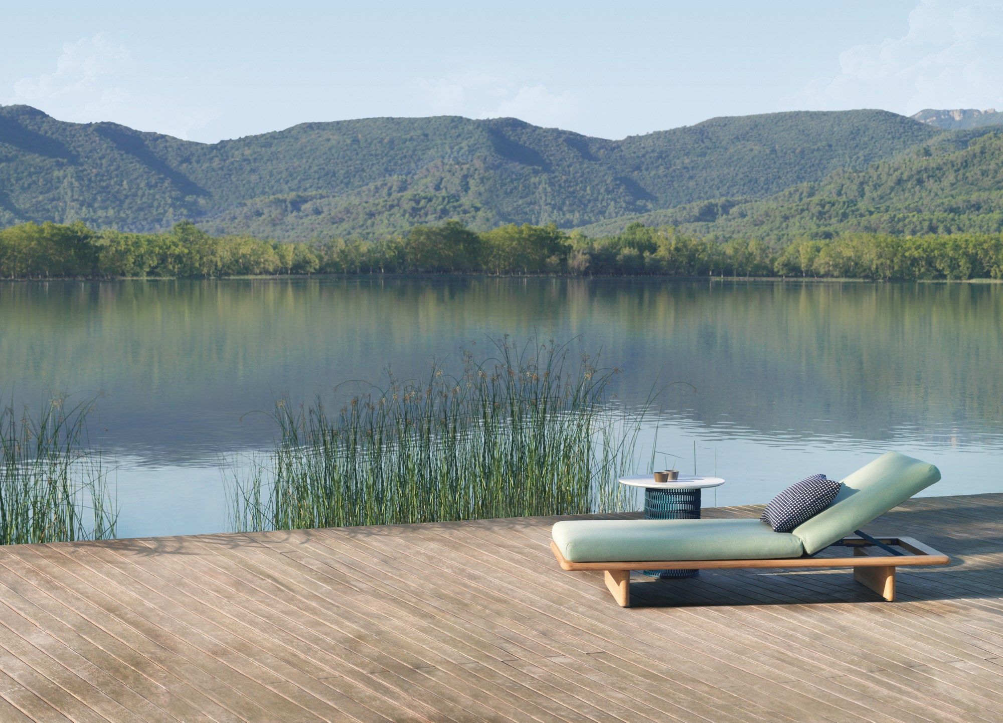 Алюминиевый журнальный столик Kettal сетка ARCH-00084815 - Вид №6