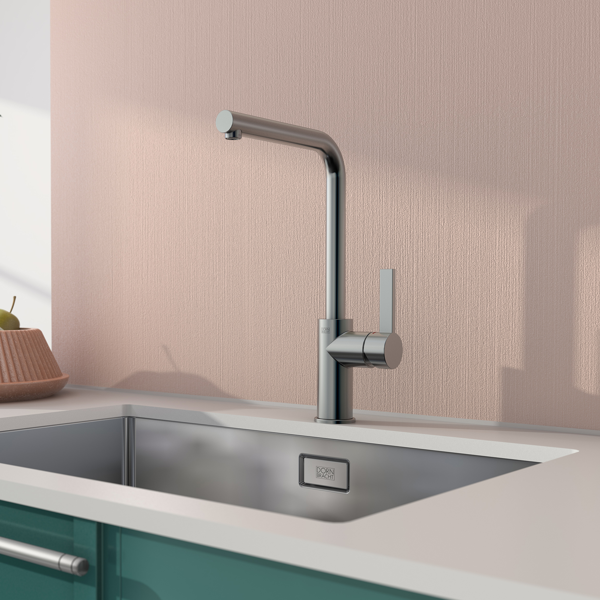 ДОРНБРАХТ ПИУР Смеситель однорычажный, выдвижной, с функцией струи - Хром DornBracht PIUR 33960210-00 - Вид №1